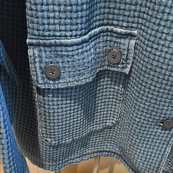 J. Jill Blue Waffle Jacket NWOT - Picture 4 of 6